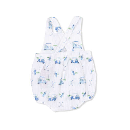 Baby Golf Carts Retro Sunsuit in Blue