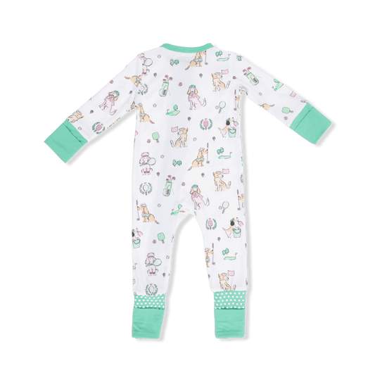 Country Club Dogs Convertible Romper in Pink