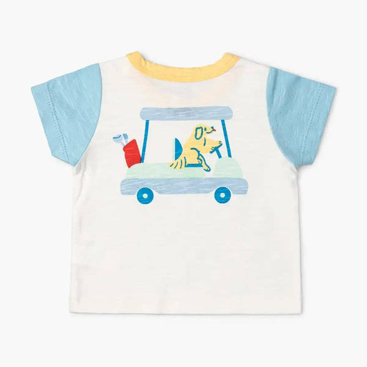 Cotton Golf Cart Puppy Tee - Monica + Andy