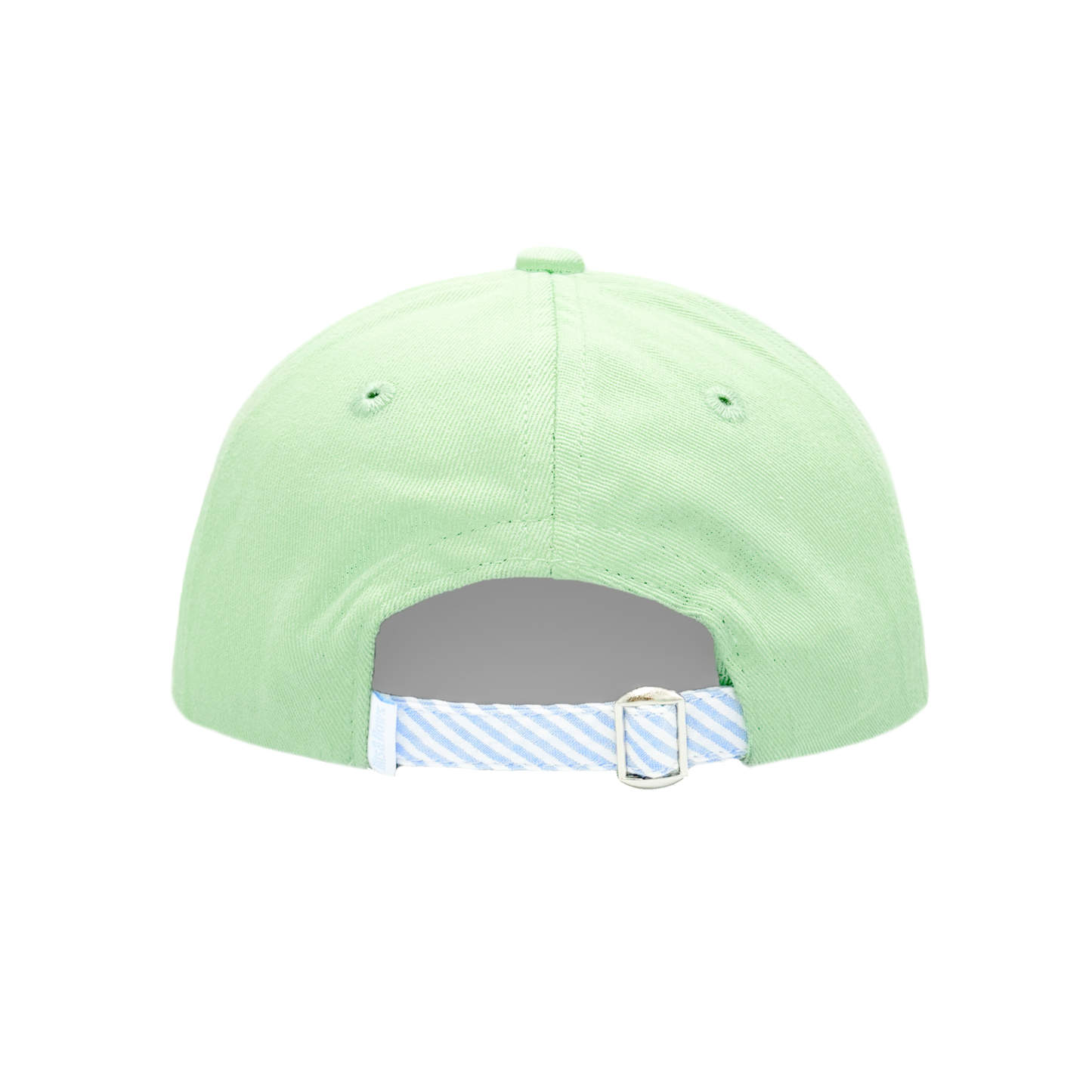 unisex kids golf hat back view with adjustable seersucker