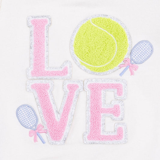 Pretty Tennis Ruffle Sweatshirt