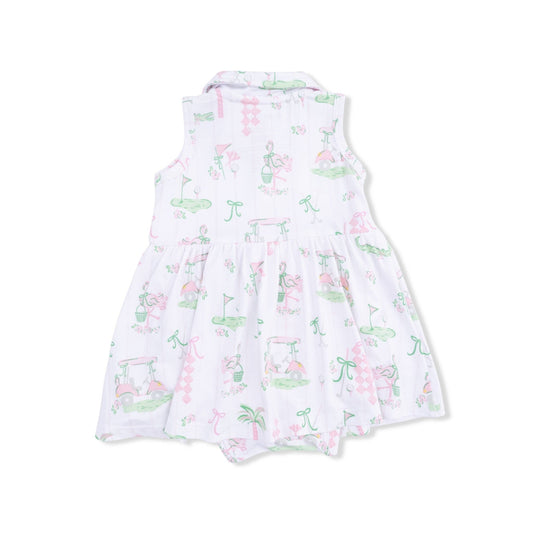 Pretty Golf Collared Dress
