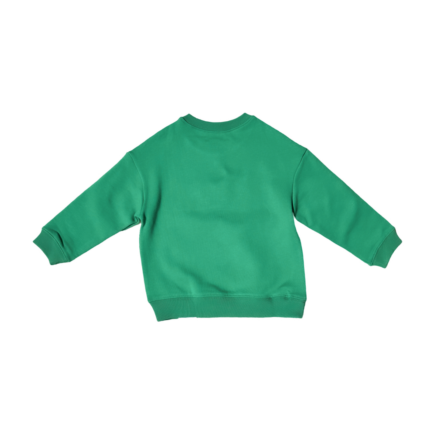 back of kids and toddler green golf sweatshirt