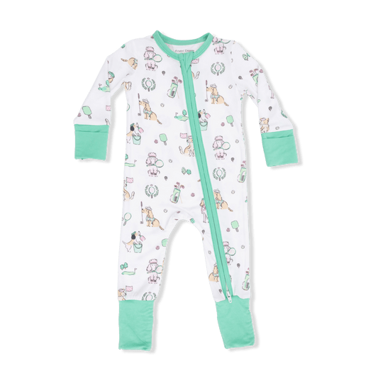 Country Club Dogs Convertible Romper in Pink