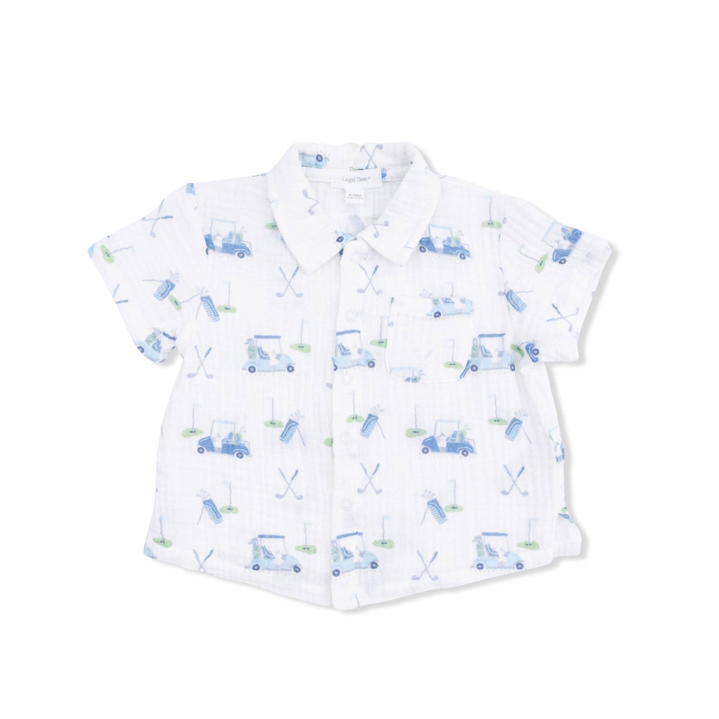 Baby Golf Carts Polo and Casual Short Set in Blue