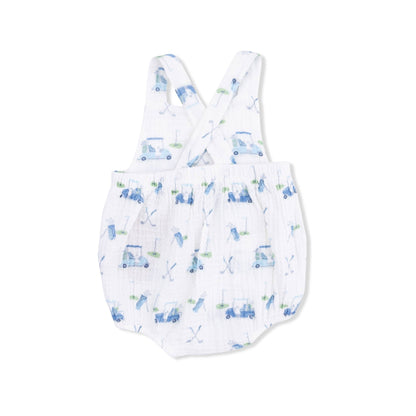 Baby Golf Carts Retro Sunsuit in Blue