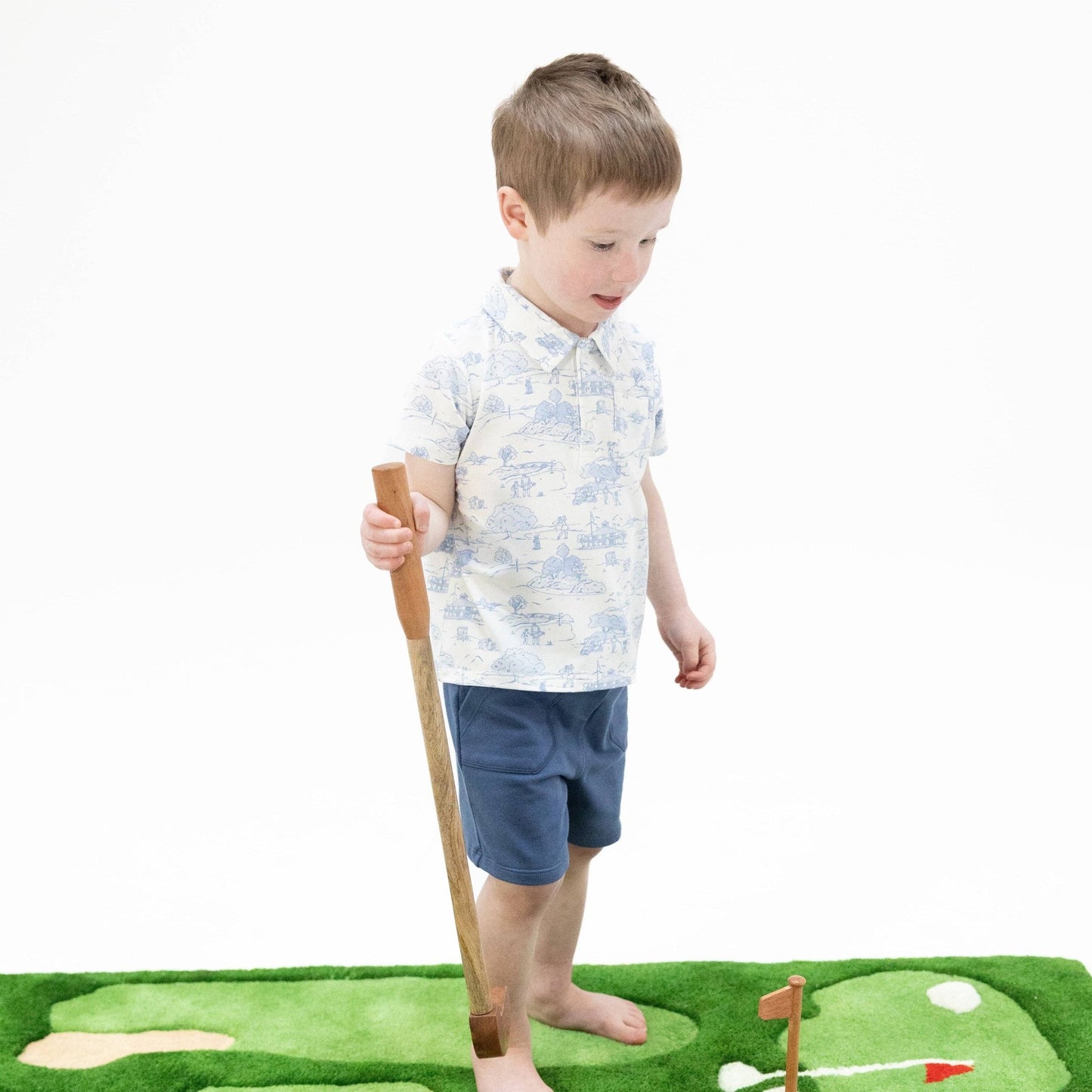 Golf Toile Polo and Short Set