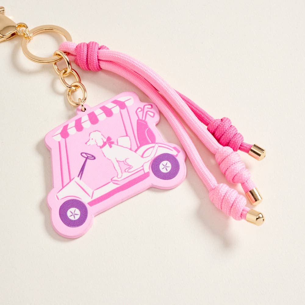 Golf Cart Dog Bag Charm