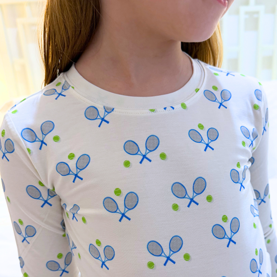 London Tennis Two-Piece Pajama Set
