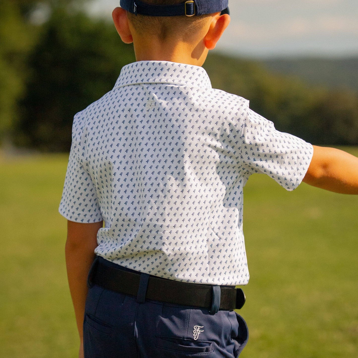 Navy Birdie Golf Polo