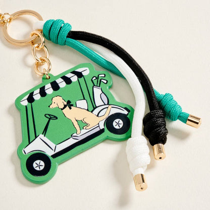 Golf Cart Dog Bag Charm