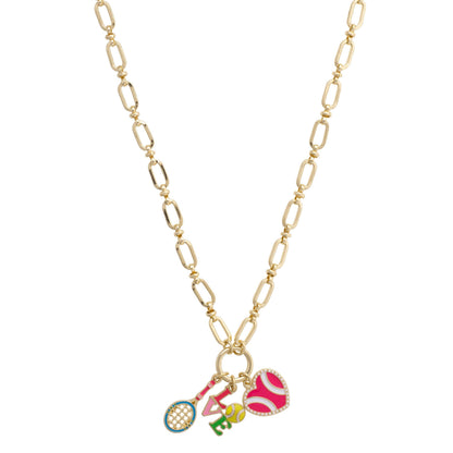 Billie Tennis Charm Necklace