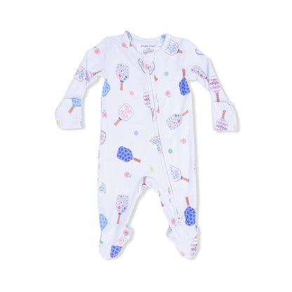 Floral Pickleball 2-Way Zipper Footie