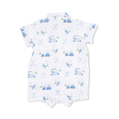 Baby Golf Carts Polo Shortie in Blue