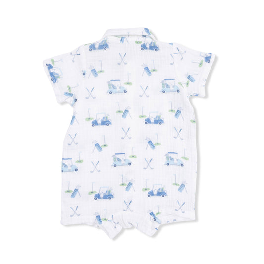 Baby Golf Carts Polo Shortie in Blue