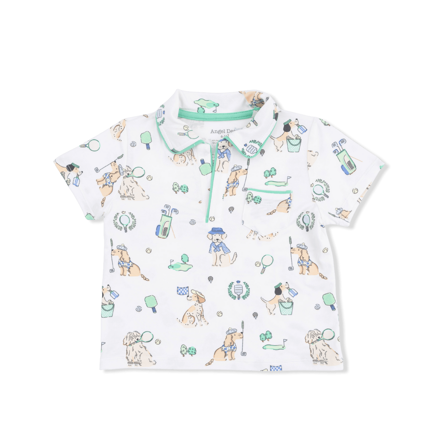 Country Club Dogs Polo Short Set in Neutral