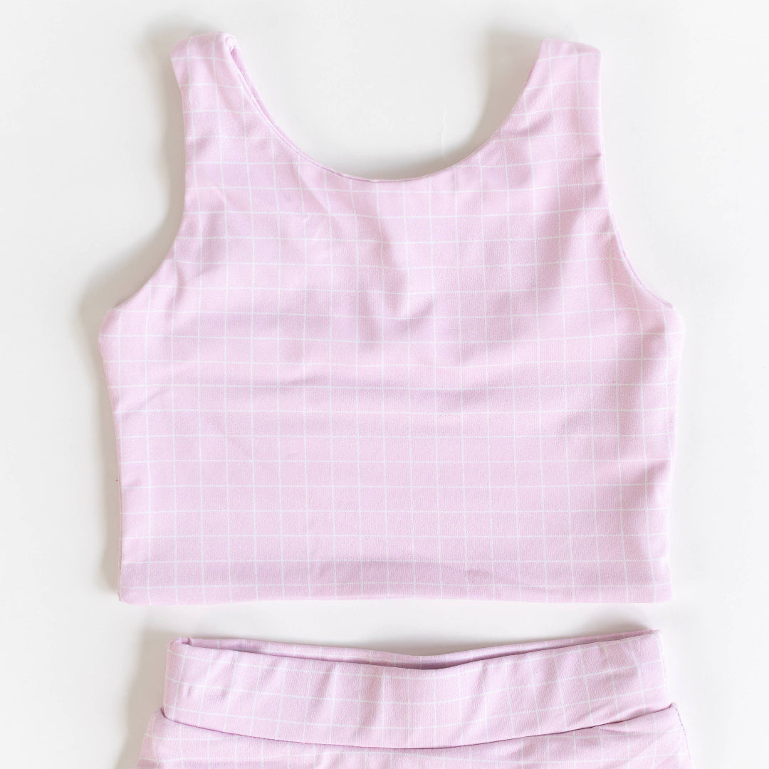 Tickled Pink Activewear Skort and Top Set