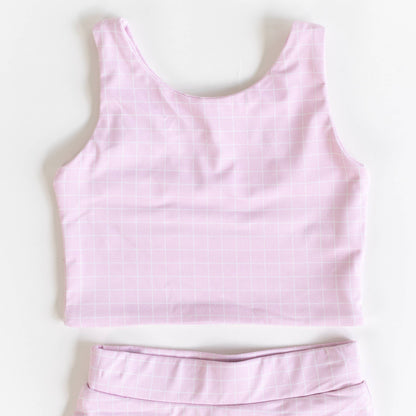 Tickled Pink Activewear Skort and Top Set