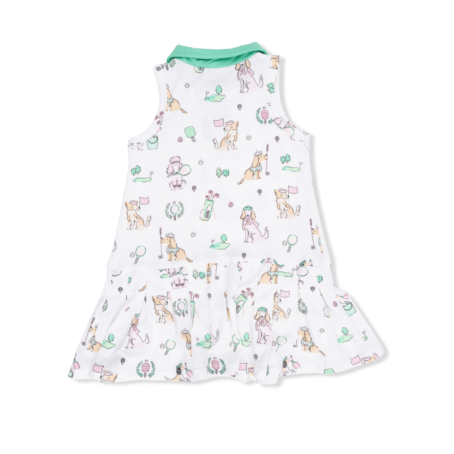 Country Club Dogs Tennis Dress Set in Pink