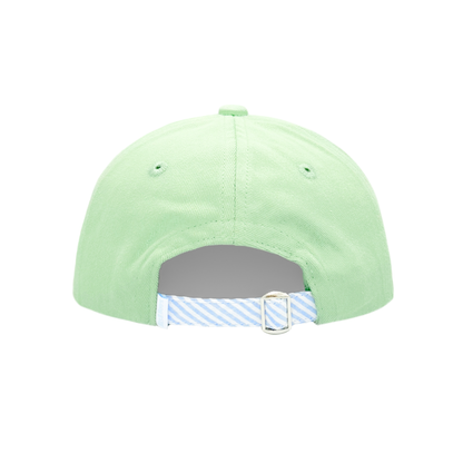 unisex kids golf hat back view with adjustable seersucker 