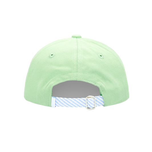 unisex kids golf hat back view with adjustable seersucker 
