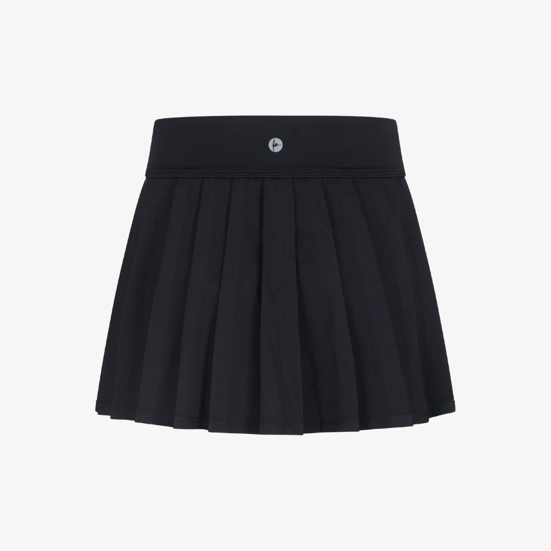 Girls jersey pleated everyday skort in black