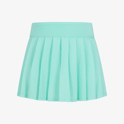 Girls jersey pleated everyday skort in ice green (a teal color)