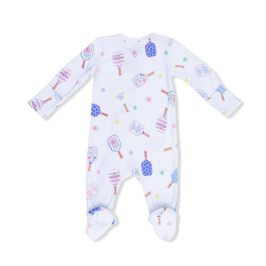 Floral Pickleball 2-Way Zipper Footie