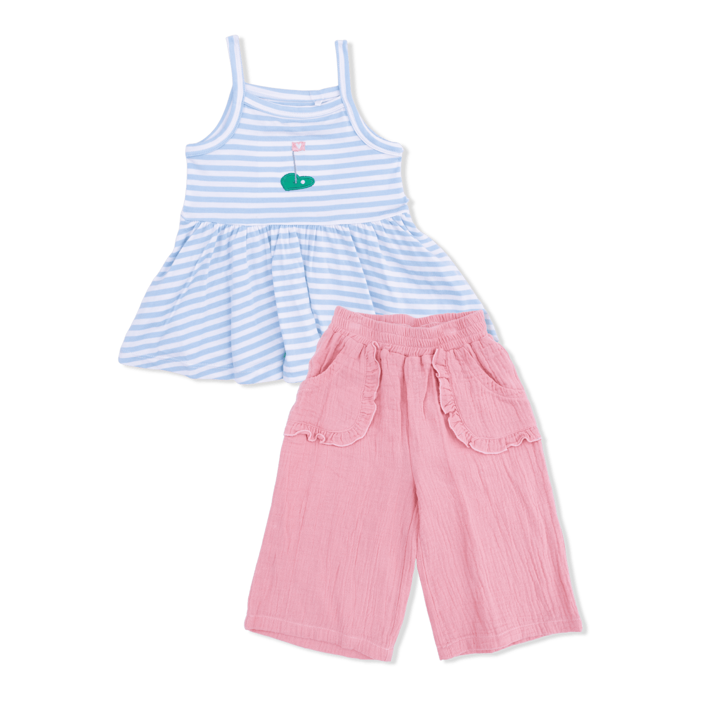 Striped Golf Tank and Pant Set