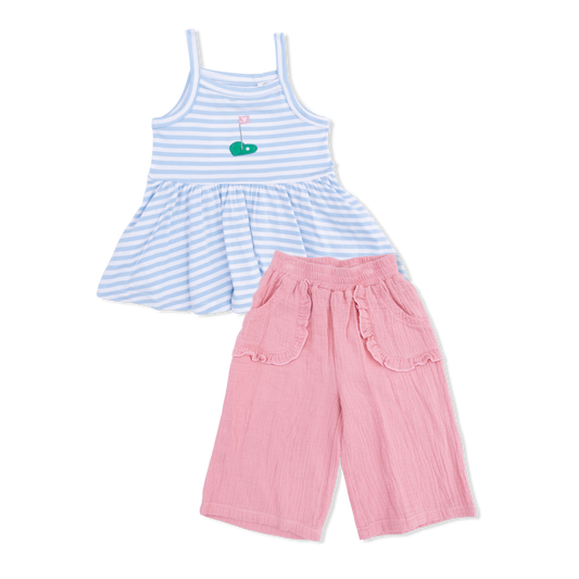 Striped Golf Tank and Pant Set