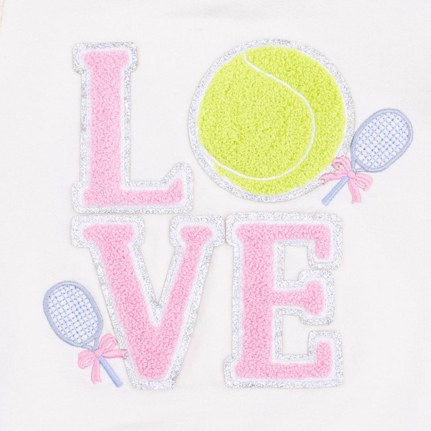 Pretty Tennis Ruffle Sweatshirt