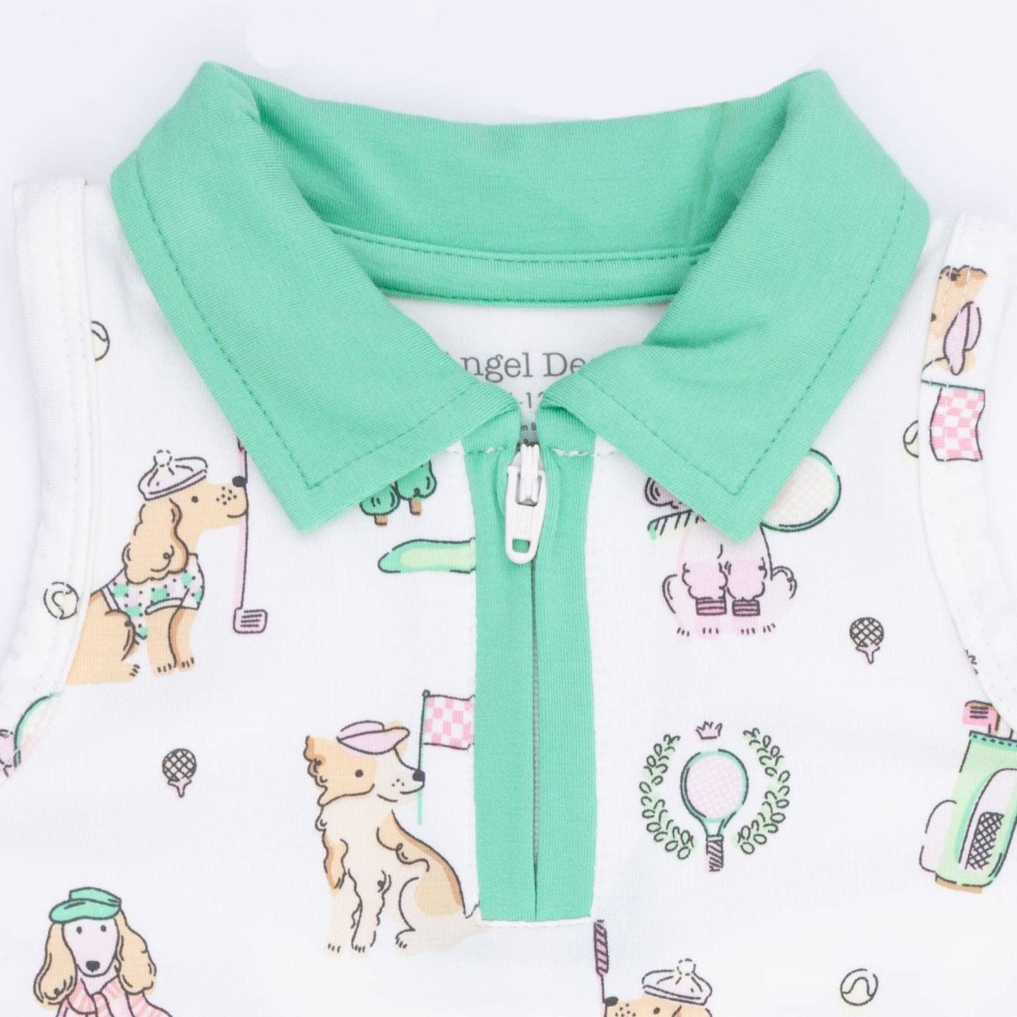 Country Club Dogs Tennis Dress Set in Pink