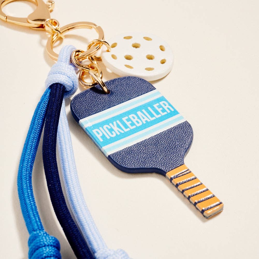 Leather Pickleball Paddle Bag Charm