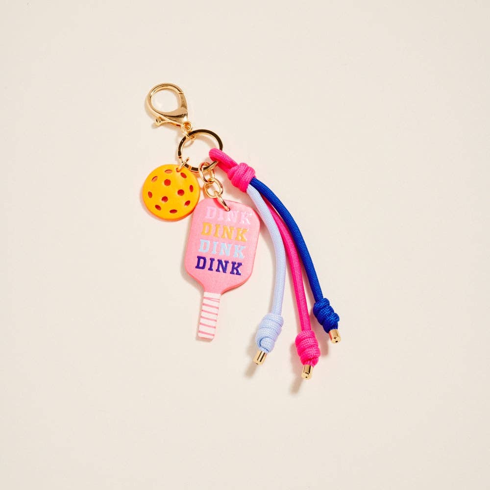 Leather Pickleball Paddle Bag Charm