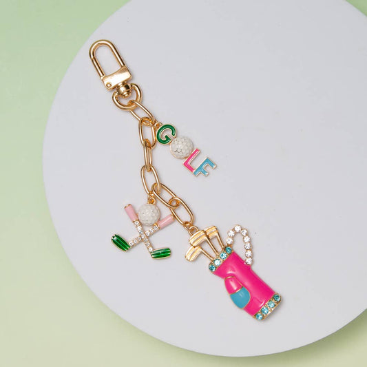 Golf Bag Keychain