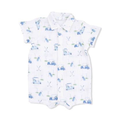 Baby Golf Carts Polo Shortie in Blue