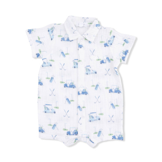 Baby Golf Carts Polo Shortie in Blue
