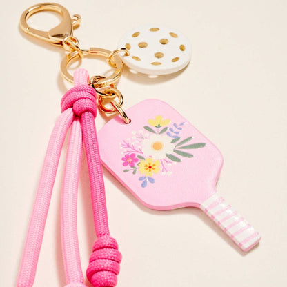 Leather Pickleball Paddle Bag Charm