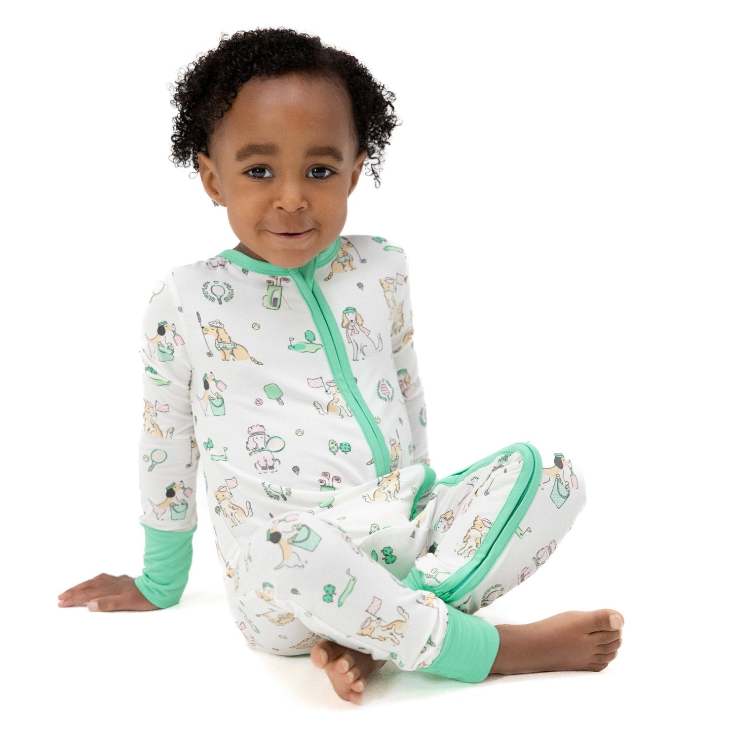 Country Club Dogs Convertible Romper in Neutral