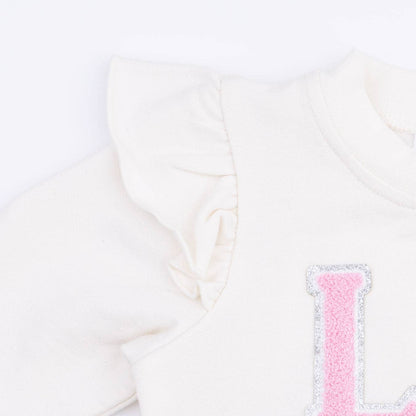 Pretty Tennis Ruffle Sweatshirt