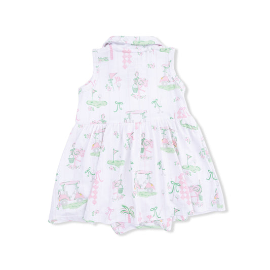 Pretty Golf Collared Dress