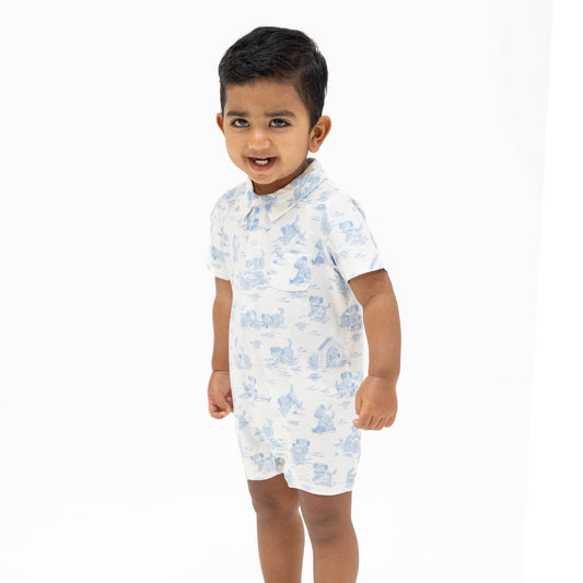 Golf Toile Polo Shortie