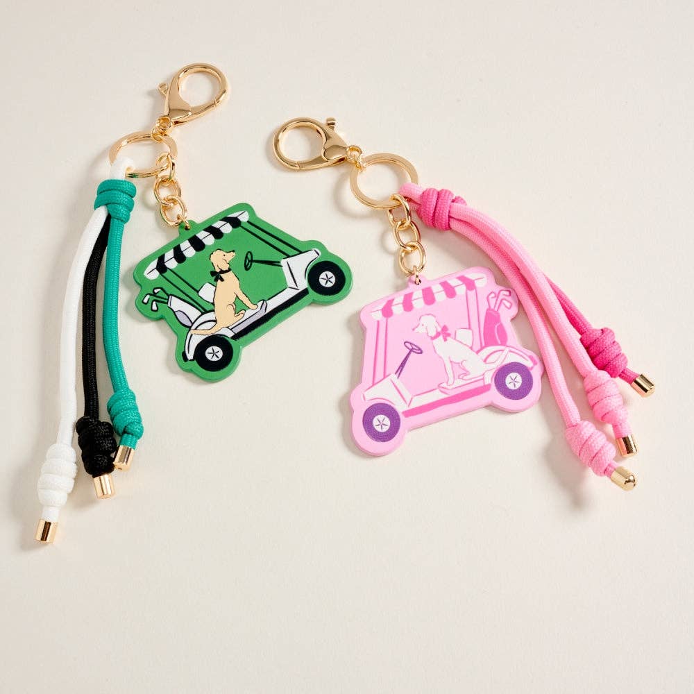Golf Cart Dog Bag Charm