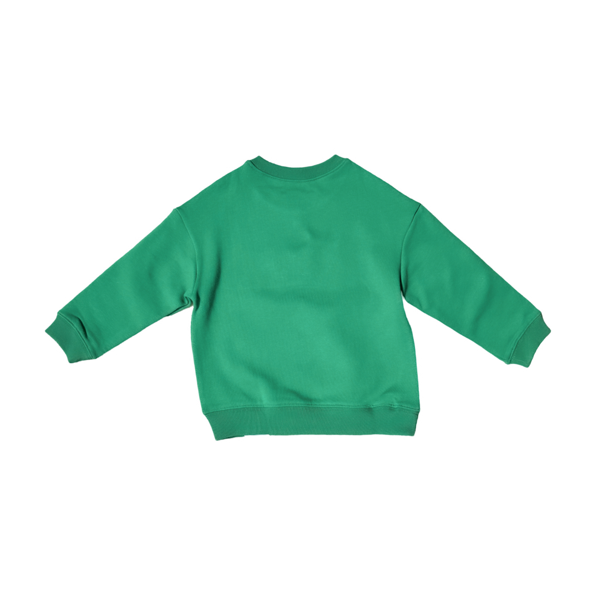 back of kids and toddler green golf sweatshirt