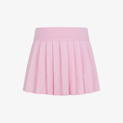 Girls jersey pleated everyday skort in pink lavender (baby pink color)